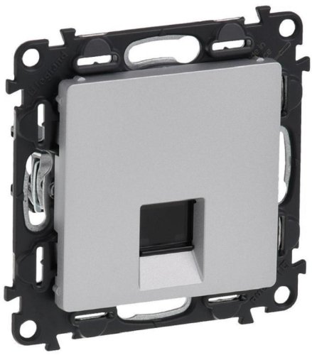 Розетка телефонная без рамки Legrand Valena Life 1-м. RJ11 алюминий картинка